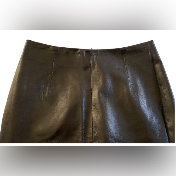 DANIER Soft & Buttery Genuine Leather Pencil Skirt Size 6 - Picture 11 of 12